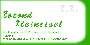 botond kleineisel business card